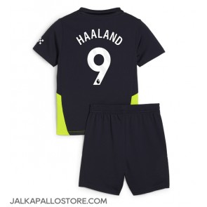 Manchester City Erling Haaland #9 Vieraspaita Lapsille 2024-25 Lyhythihainen (+ shortsit)